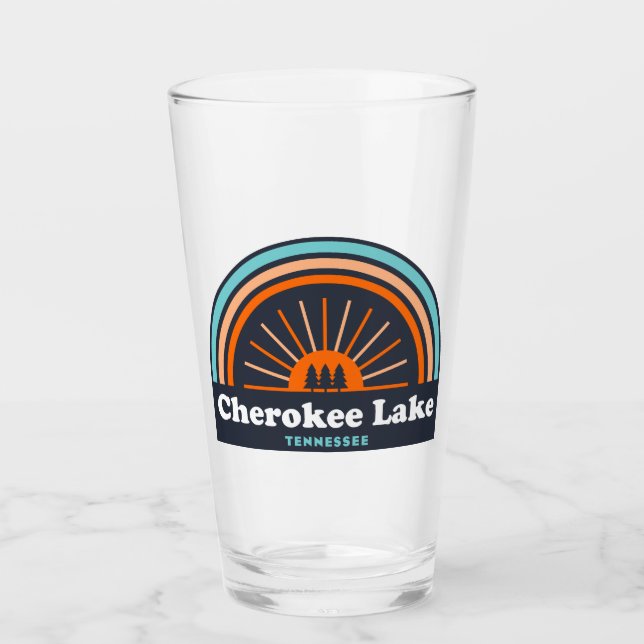 Cherokee Lake Tennessee Rainbow Glass (Front)