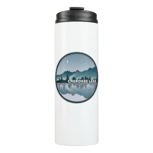 Cherokee Lake Tennessee Reflection Thermal Tumbler (Front)