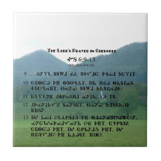 Cherokee Lord's Prayer Tile
