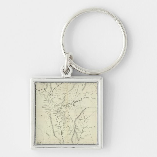 Cherokee Map Key Ring (Front)