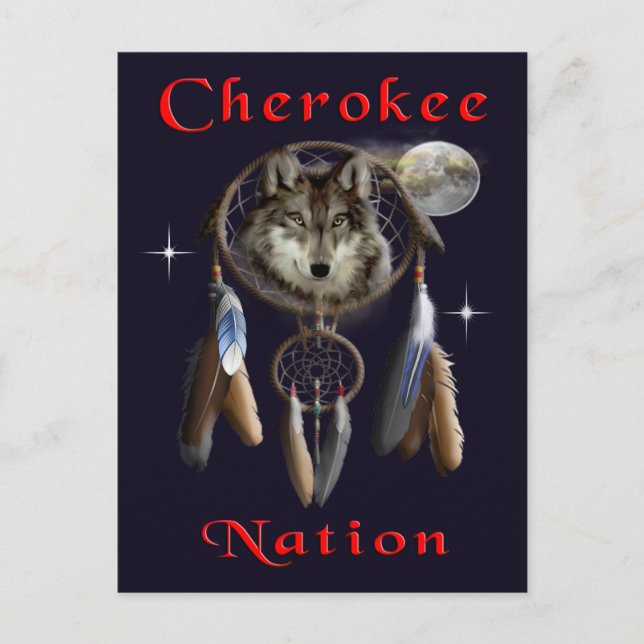 Cherokee nation postcard (Front)
