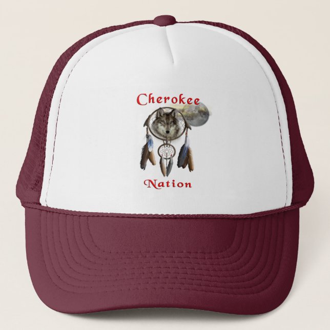 Cherokee nation trucker hat (Front)