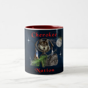 Cherokee nation Two-Tone coffee mug
