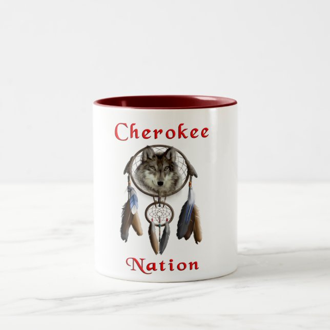 Cherokee nation Two-Tone coffee mug (Center)