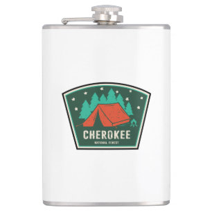 Cherokee National Forest Camping Hip Flask