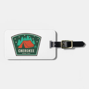 Cherokee National Forest Camping Luggage Tag