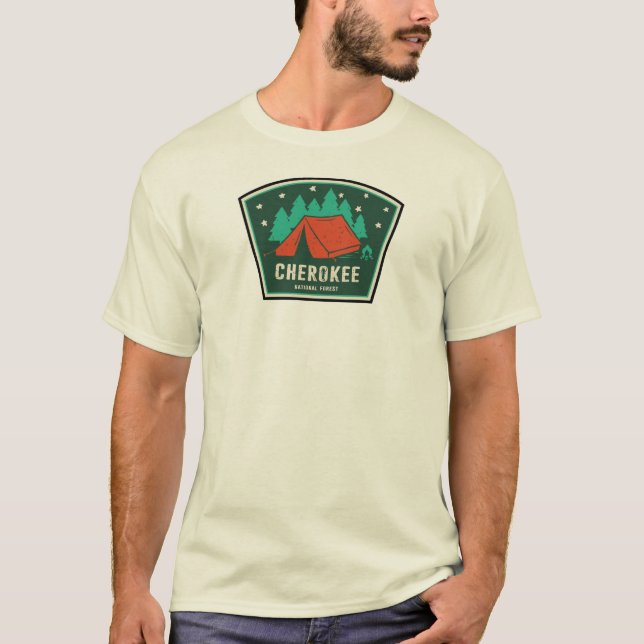 Cherokee National Forest Camping T-Shirt (Front)