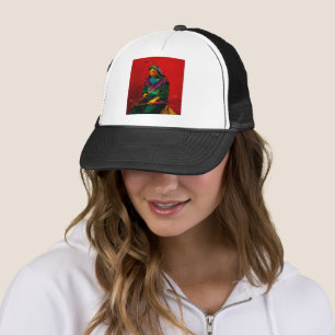 Cherokee Native American Pop Art Trucker Hat