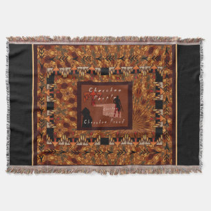 Cherokee People Throw Blanket