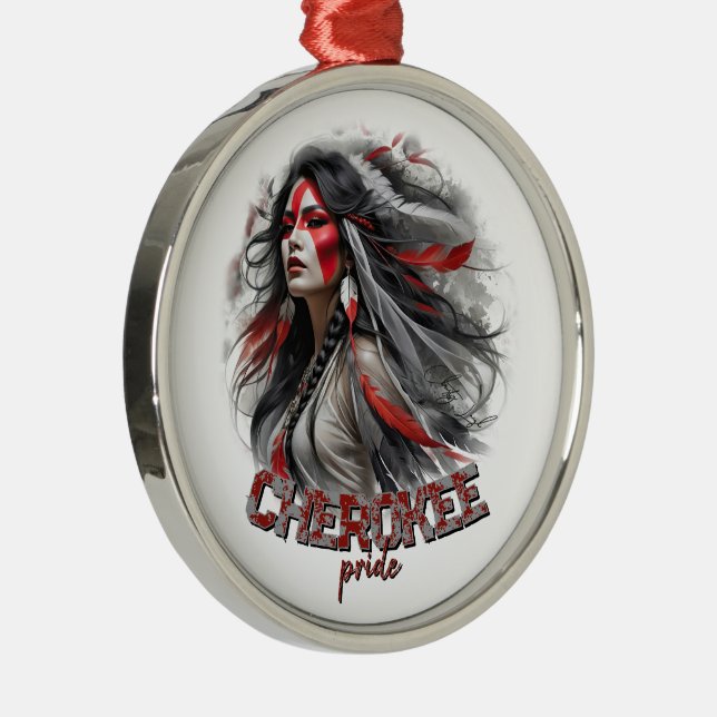 Cherokee Pride Metal Tree Decoration (Right)