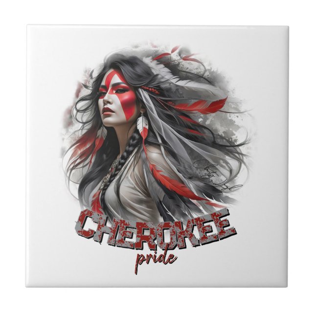 Cherokee Pride Tile (Front)