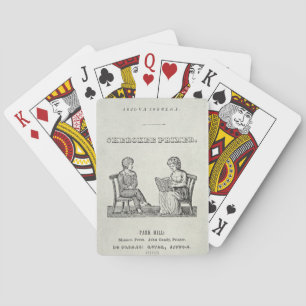 Cherokee Primer, 1845 (engraving) Playing Cards
