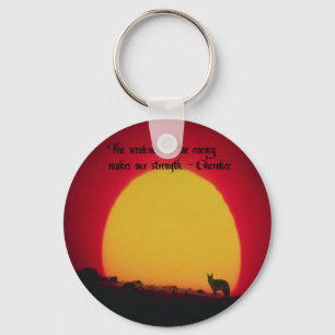 Cherokee Proverb Key Ring