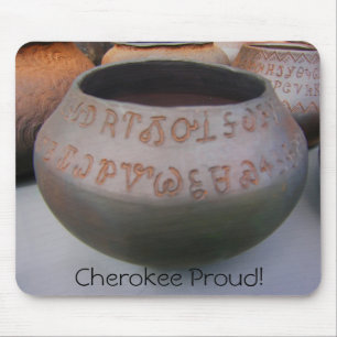 Cherokee Syllabary Pottery Mousepad
