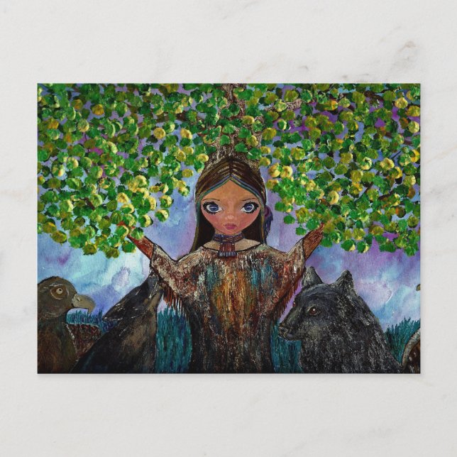 Cherokee Tree Postcard (Front)