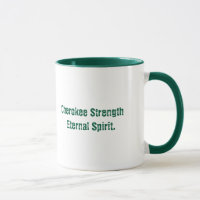 Cherokee Typography Spirit Mug