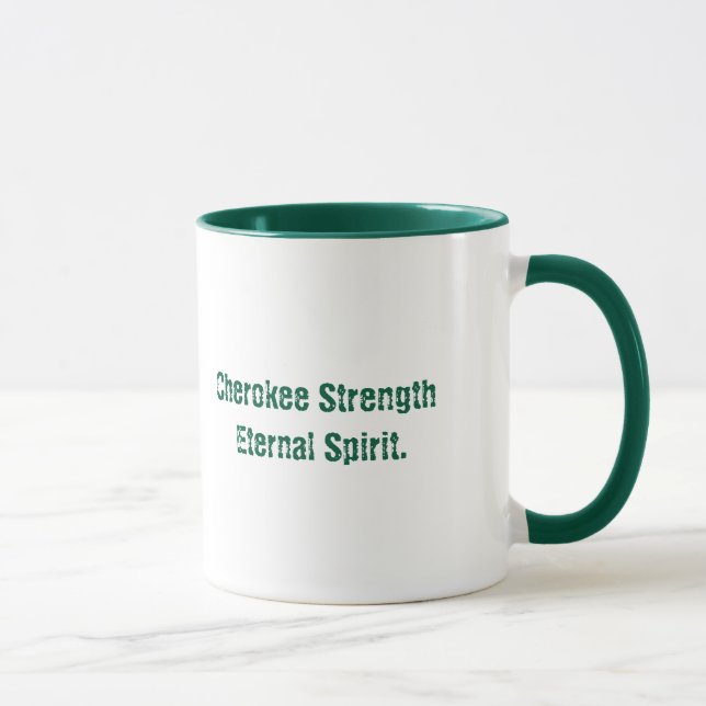 Cherokee Typography Spirit Mug (Right)