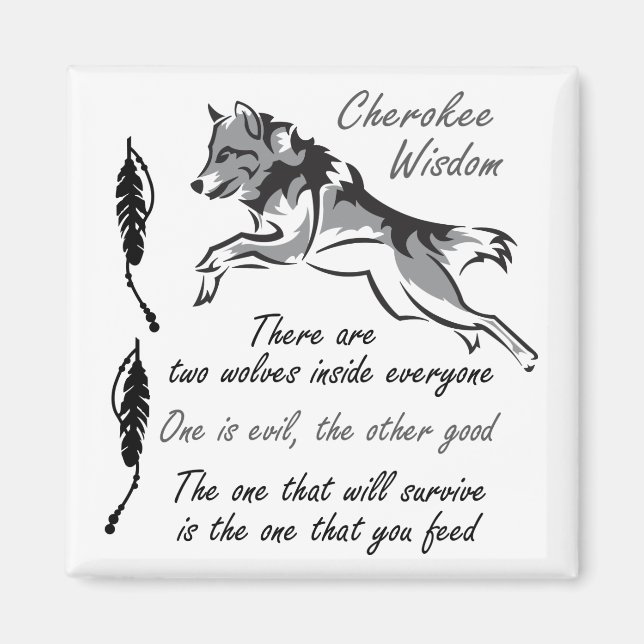 Cherokee Wisdom Magnet (Front)