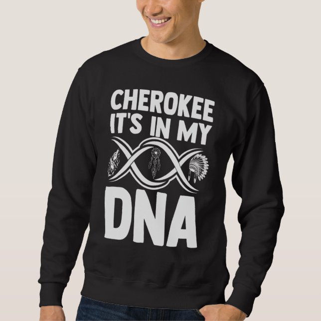 Cherokeedna Native American Indian Indigenous Head Sweatshirt (Front)