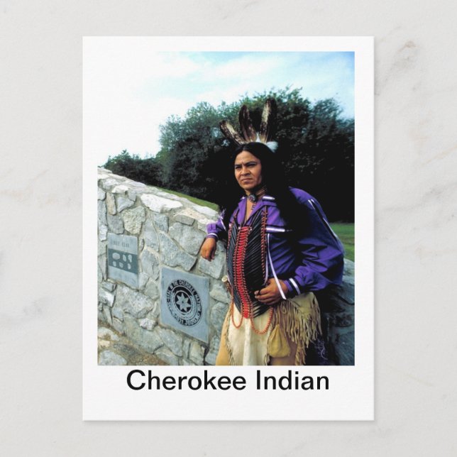 CherokeeNation, Cherokee Indian Postcard (Front)