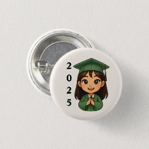 Cherrful 2025 Graduate 3 Cm Round Badge