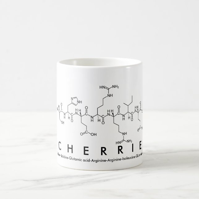 Cherrie peptide name mug (Center)