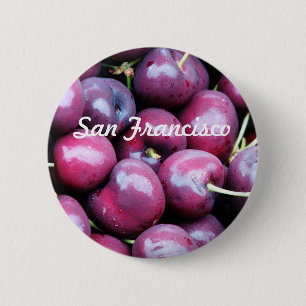 Cherries 6 Cm Round Badge