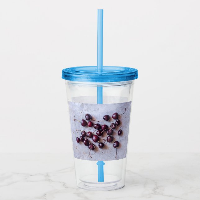 Cherries Acrylic Tumbler (Front)