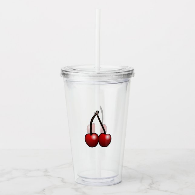 Cherries Acrylic Tumbler (Front)