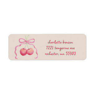 Cherries and bow children's customized 