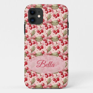 Cherries and Bows Coquette Aesthetic iPhone case