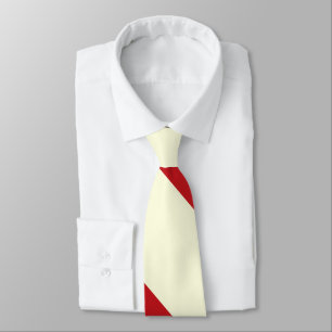 Cherries and Cream Broad University Stripe Tie