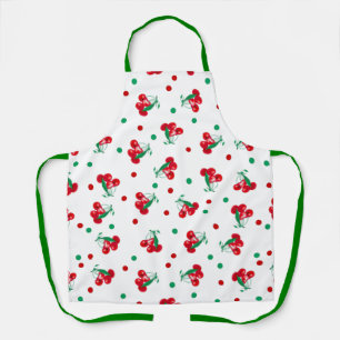 Cherries And Polka Dots Apron
