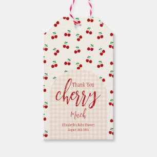 Cherries Baby Shower Gift Tags