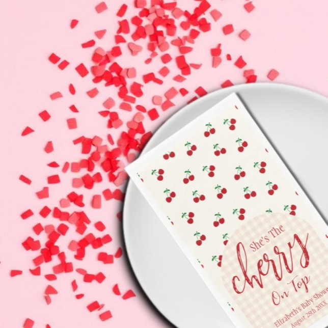Cherries Baby Shower Napkin (Creator Uploaded)