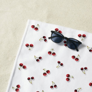 Cherries Beach Towel