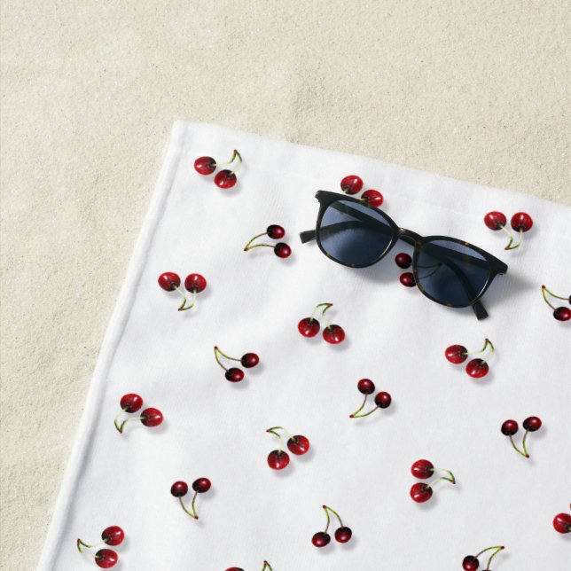 Cherries Beach Towel (In Situ)