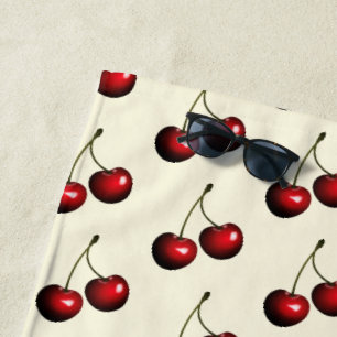 Cherries Beach Towel Choose Colour