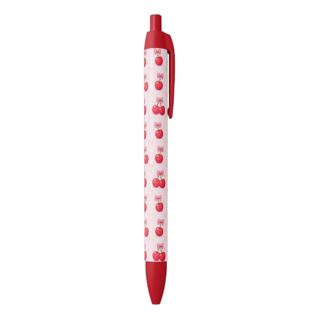 Cherries Black Ink Pen (Bottom (Vertical))