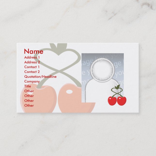 Cherries - Business Card (Front)