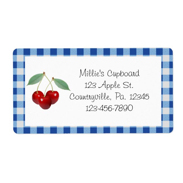 Cherries Business Label Product Label (Front)