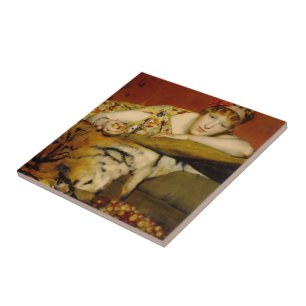 Cherries by Lawrence Alma-Tadema Tile