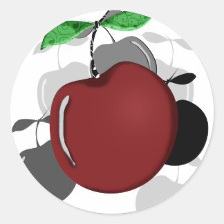 Cherries Classic Round Sticker