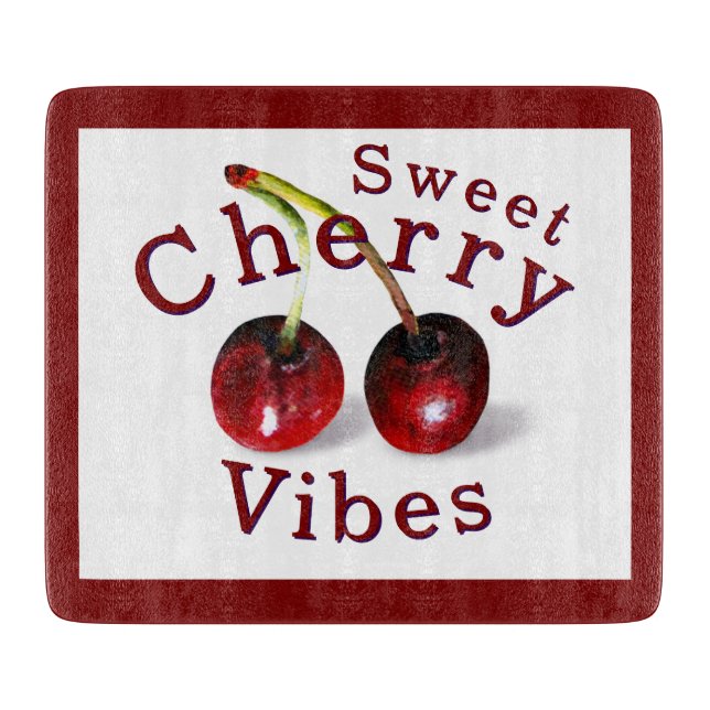 Cherries Cutting Board (Front)