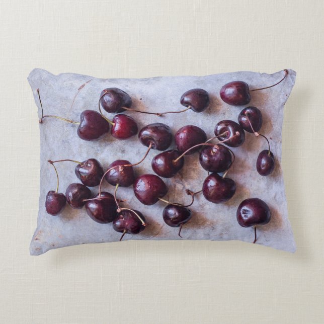 Cherries Decorative Cushion (Front)