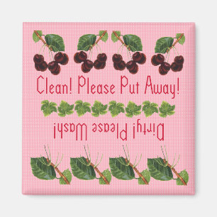 Cherries dishwasher magnet