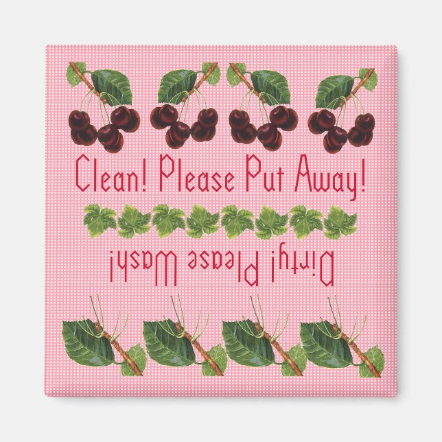 Cherries dishwasher magnet (Front)