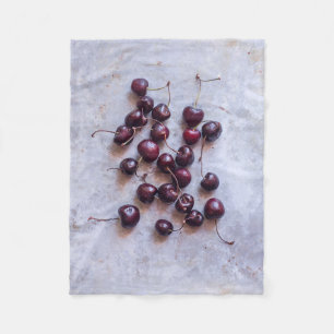 Cherries Fleece Blanket