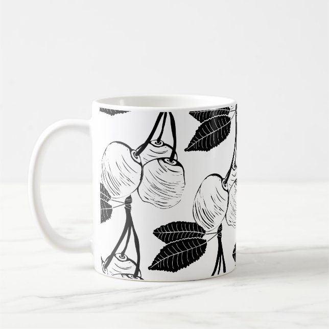 Cherries for Tea Coffee Mug (Left)