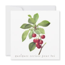 Cherries for you Flat Greeting Card